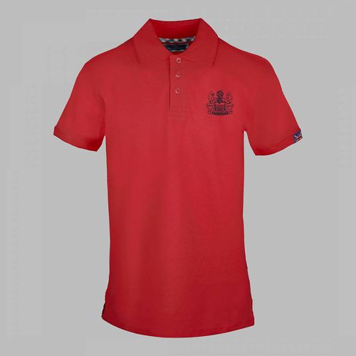 Red Large Crest Cotton Polo Top - Aquascutum - Modalova