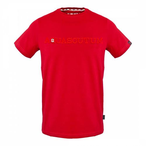 Large Chest Crest Cotton T-Shirt - Aquascutum - Modalova