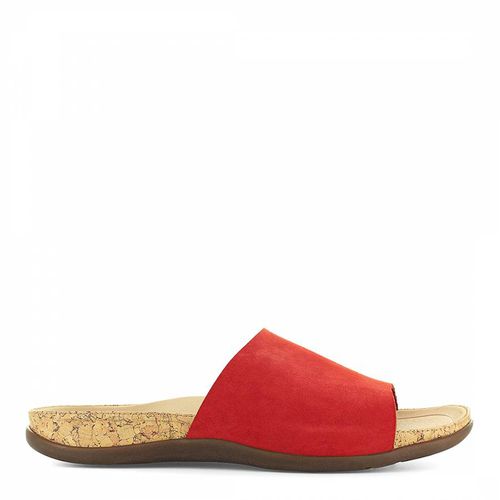 Red Ithaca Wide Strap Flat Sandal - Strive Footwear - Modalova