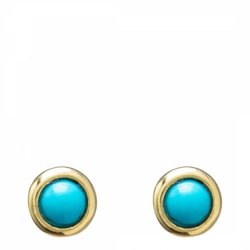 Black & Gold Round Earrings - Ma Petite Amie - Modalova