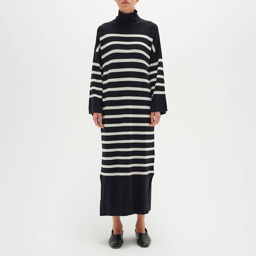 Black Stripe Slena Cotton Dress - Inwear - Modalova