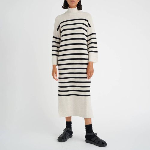 Beige Stripe Slena Cotton Dress - Inwear - Modalova