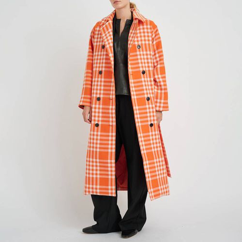 Orange Check Coat - Inwear - Modalova