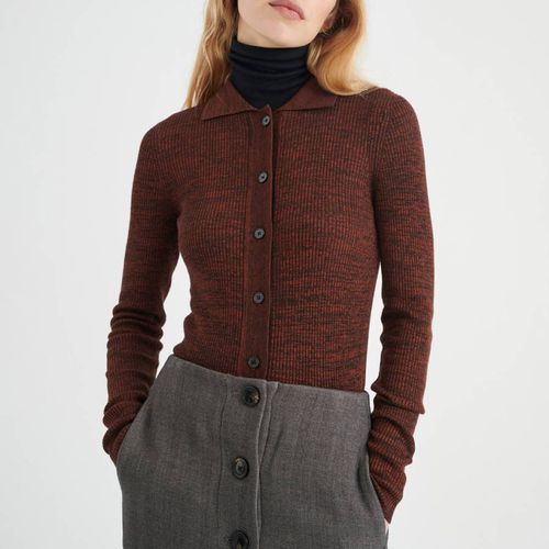 Dark Red Jobe Knitted Cardigan - Inwear - Modalova