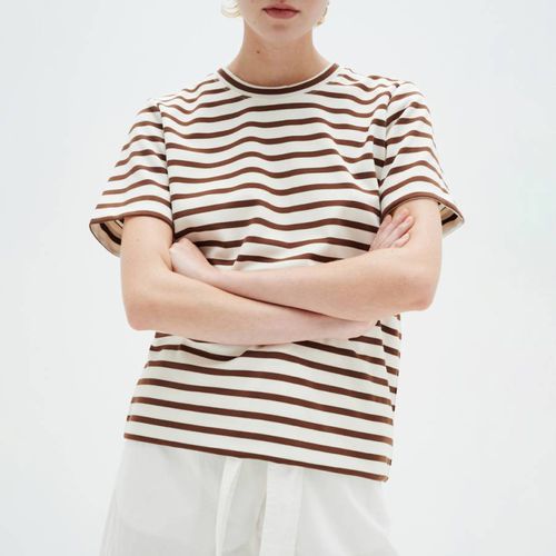 Cream/Brown Stripe T-Shirt - Inwear - Modalova