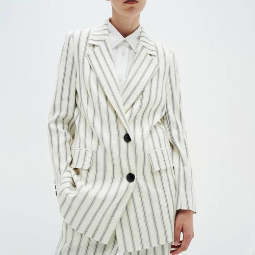 White Stripe Quin Blazer - Inwear - Modalova