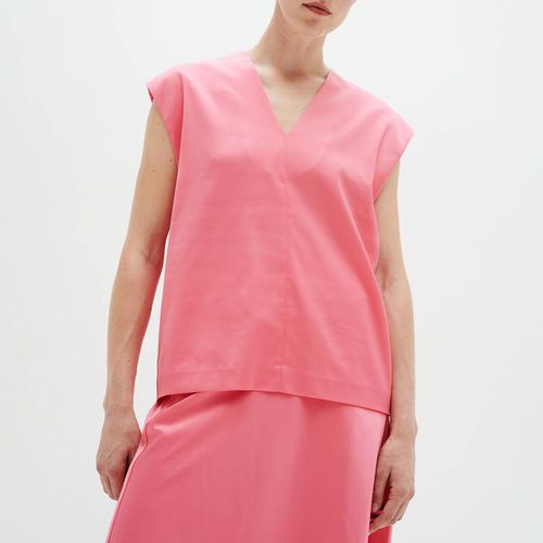 Pink V-Neck Zilky Top - Inwear - Modalova