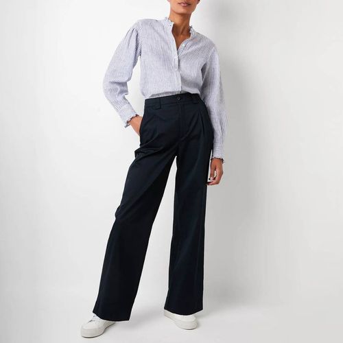 Cierra Cotton Tailored Wide Leg Trousers - Wyse - Modalova