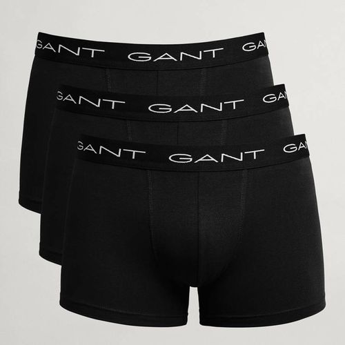 Black Branded 3 Pack Boxers - Gant - Modalova
