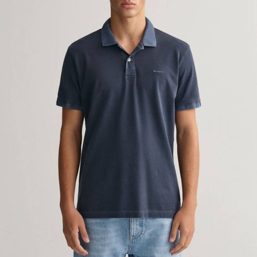 Deep Blue Sunfaded Pique Polo Shirt - Gant - Modalova