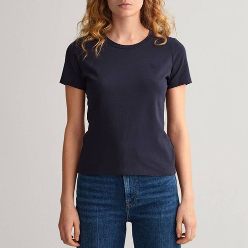 Black Short Sleeve T-Shirt - Gant - Modalova
