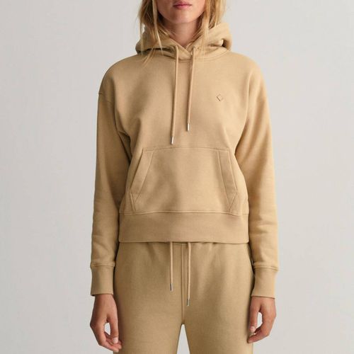 Beige Drawstring Icon Hoodie - Gant - Modalova