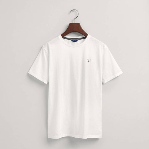 Teen White Branded T-Shirt - Gant - Modalova
