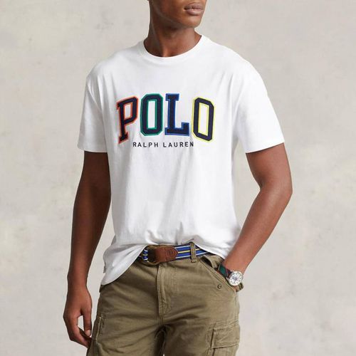 White Logo Cotton T-Shirt - Polo Ralph Lauren - Modalova