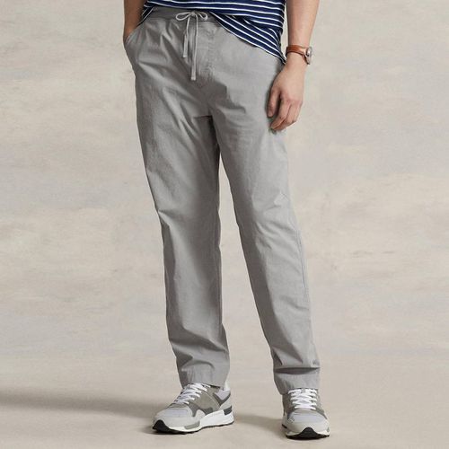 Grey Poplin Straight Leg Trousers - Polo Ralph Lauren - Modalova