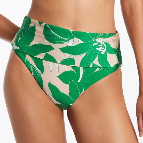 Floreale Fold Down Bikini Bottom - Jets - Modalova