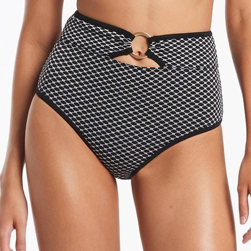 Corallo Trim High Waist Bikini Bottom - Jets - Modalova