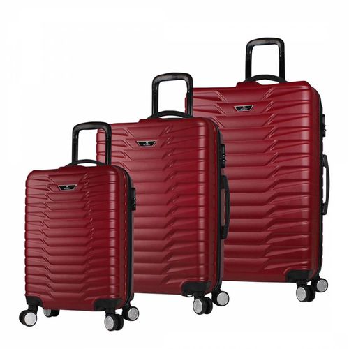 Claret Red 3 Piece Suitcase Set - MyValice - Modalova