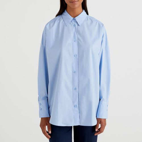 Blue Long Sleeve Shirt - United Colors of Benetton - Modalova