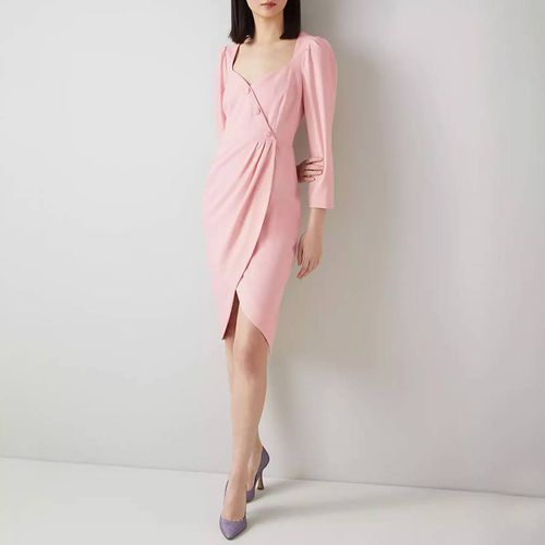 Pink Nicola Wrap Midi Dress - L K Bennett - Modalova