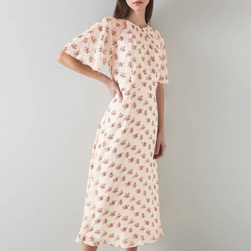 Cream Elowen Printed Midi Dress - L K Bennett - Modalova