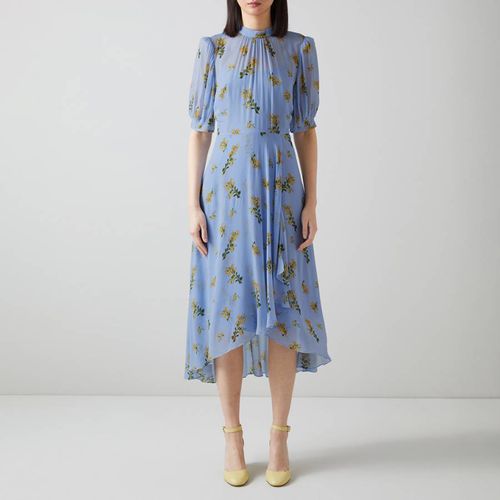 Blue Thalia Printed Midi Dress - L K Bennett - Modalova