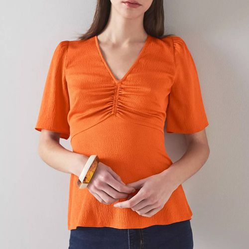 Orange Gabbi Silk Top - L K Bennett - Modalova