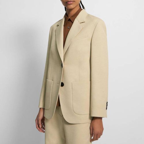 Single Breasted Wool Blend Blazer - Theory - Modalova