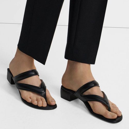 Black Belted Leather Sandals - Theory - Modalova