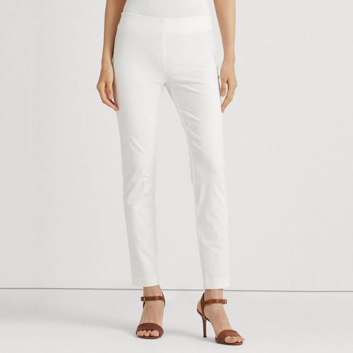 White Cotton Blend Trousers - Lauren Ralph Lauren - Modalova