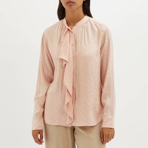 Pink Ruffle Long Sleeve Blouse - Lauren Ralph Lauren - Modalova