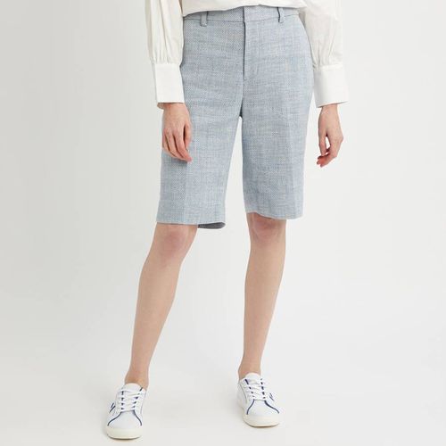 Light Blue Linen Blend Midi Shorts - Lauren Ralph Lauren - Modalova