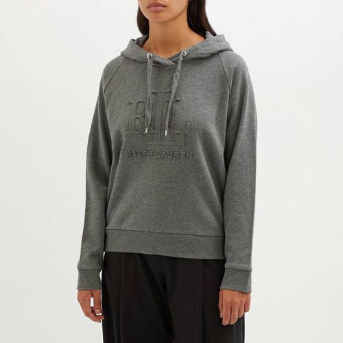 Grey Cotton Blend Logo Hoodie - Lauren Ralph Lauren - Modalova