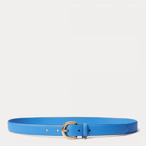 Blue Leather Belt - Lauren Ralph Lauren - Modalova