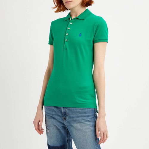 Green Logo Cotton Polo Shirt - Polo Ralph Lauren - Modalova