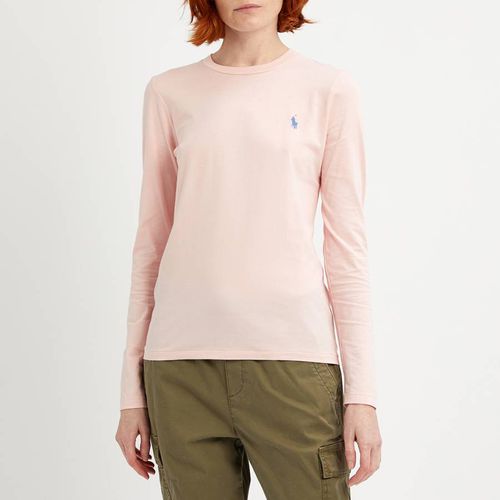 Pale Pink Logo Cotton Top - Polo Ralph Lauren - Modalova