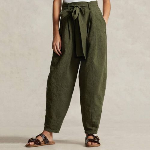 Khaki Cotton Relaxed Fit Trousers - Polo Ralph Lauren - Modalova