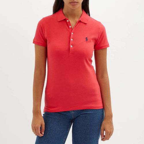 Red Logo Cotton Polo Shirt - Polo Ralph Lauren - Modalova