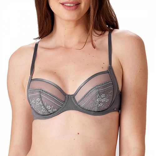 Grey Botanical Lace DD+ Balcony Bra - Pretty Polly - Modalova