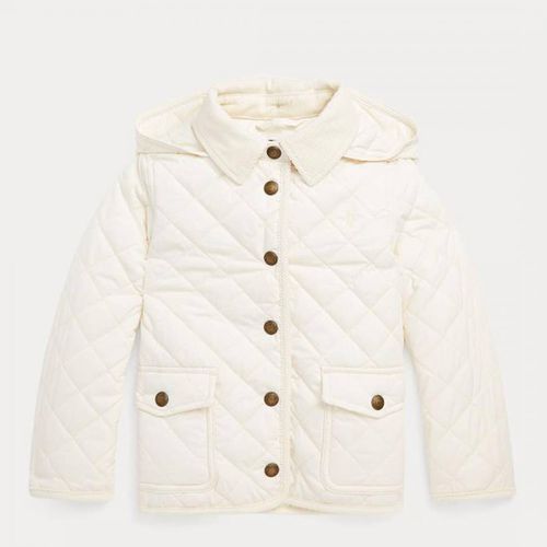 Toddler Girl's White Peny Quilted Jacket - Polo Ralph Lauren - Modalova