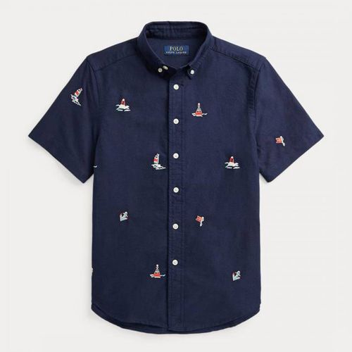 Toddler Boy's Sailing Cotton Short Sleeve Shirt - Polo Ralph Lauren - Modalova