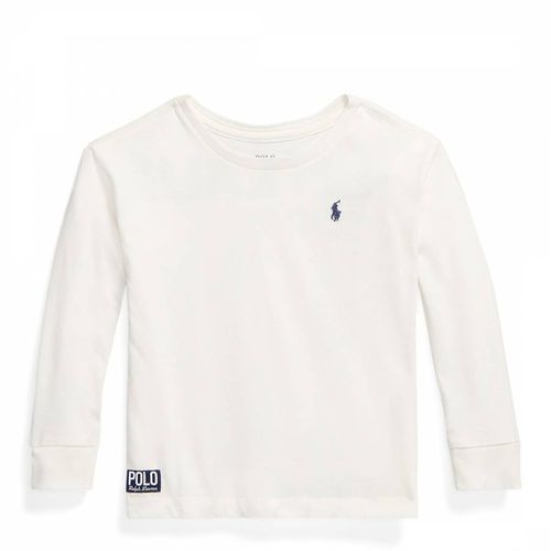Toddler Girl's Jersey Long Sleeve Cotton T-Shirt - Polo Ralph Lauren - Modalova