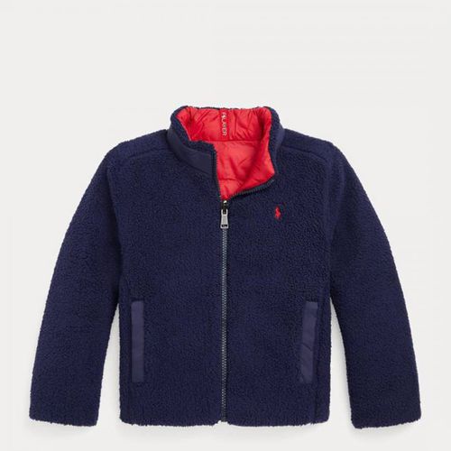 Toddler Boy's Red/Navy Reversible Quilted Coat - Polo Ralph Lauren - Modalova