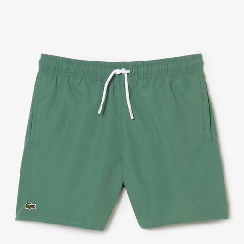 Teen Boy's Green Logo Swim Shorts - Lacoste - Modalova