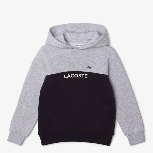 Teen's Black/Grey Logo Hoodie - Lacoste - Modalova