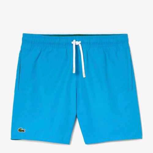 Teen Boy's Blue Logo Swim Shorts - Lacoste - Modalova