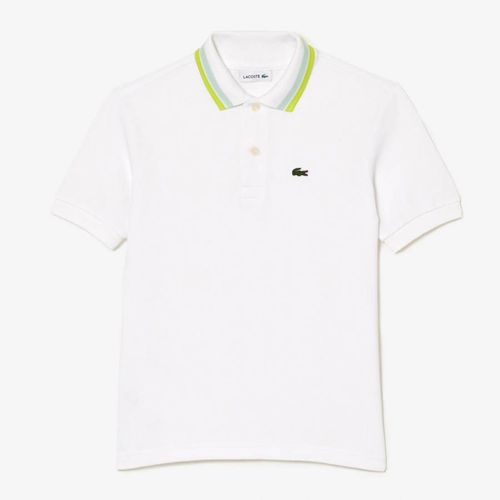 Kid Boy's White Logo Polo Shirt - Lacoste - Modalova