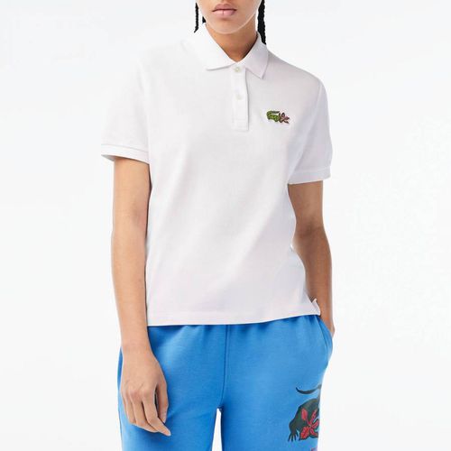 Short Sleeve Branded Polo Shirt - Lacoste - Modalova