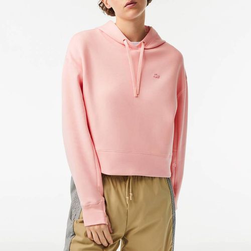 Drawstring Branded Cotton Hoodie - Lacoste - Modalova