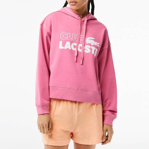 Pink Club Lacoste Cotton Hoodie - Lacoste - Modalova